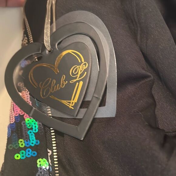 Club L Size 10 Two Piece Sequin Dress Outfit Green Aztec Tribal Club Glam NWT - Picture 10 of 16